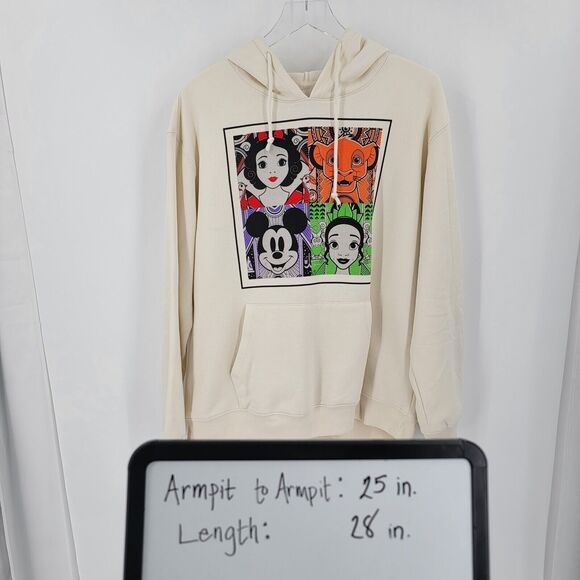 Disney Hoodie Juniors XXL Graphic Sweatshirt Snow White Simba Mickey Mouse Tiana - Picture 6 of 6